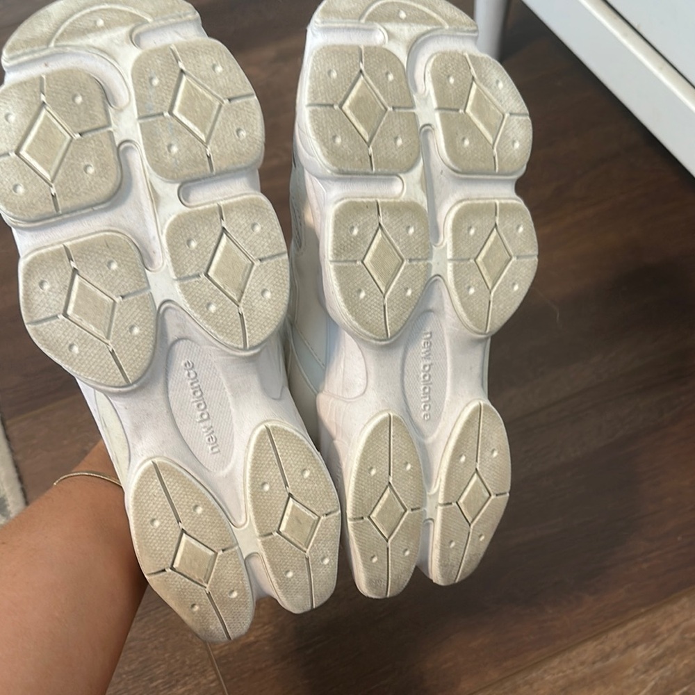 New Balance Women's White Chunky Athletic Sneakers - Picture 2 of 6
